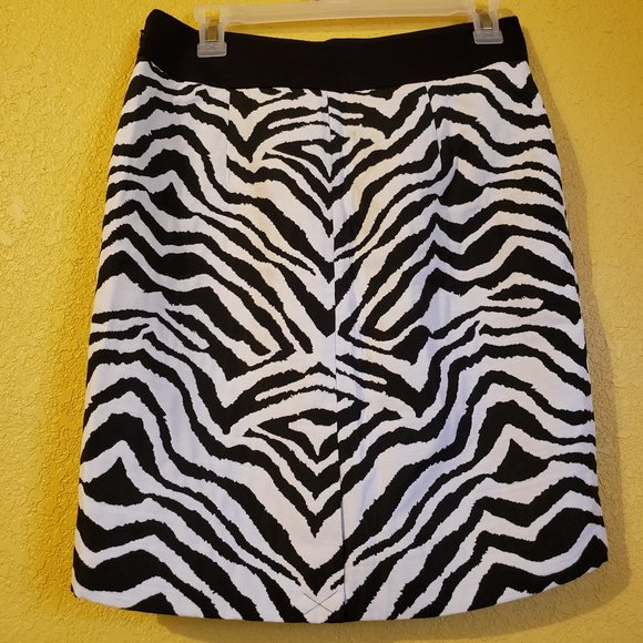 Zebra Print The Limited Viscose Blend Skirt - Picture 2 of 11